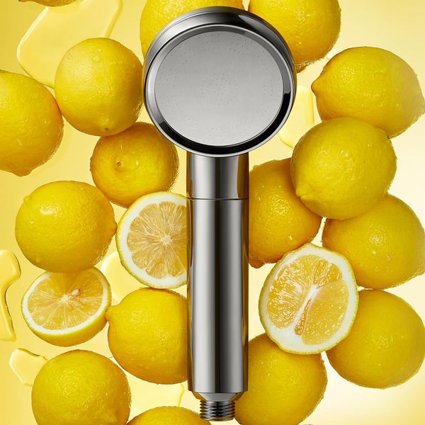 Kexi Solid State VC High Pressure Showerhead with 15-Stage Water Softener Filters for Hard Water, Removing Chlorine and Harmful Substances (Shower)