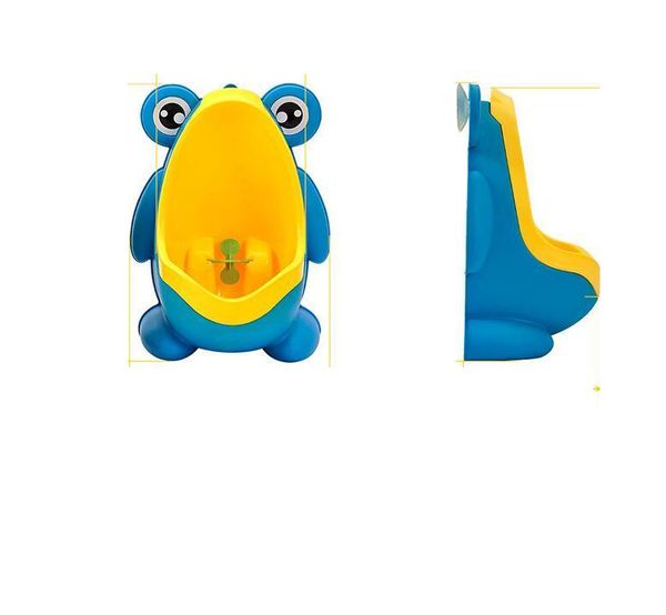 Kids' Vertical Wall-Mounted Frog Urinal for Boys - Fun Cartoon Potty Training Toilet