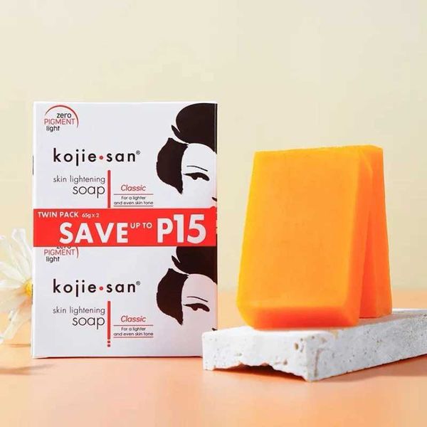 Kojic acid soap with glycerin for deep cleansing and skin brightening