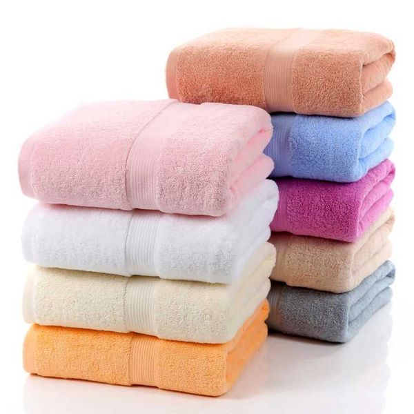 Large thick 100% cotton bath towel for adults, available in multiple colors for home or hotel use