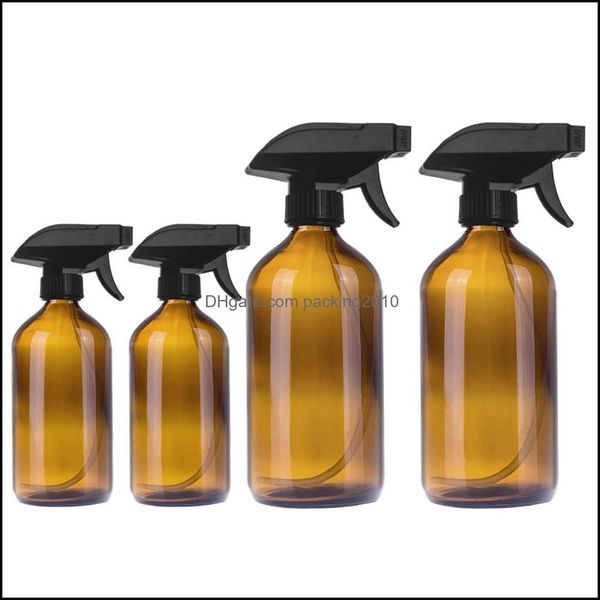 Liquid Soap Dispenser Bathroom Accessories Bath Home Garden 250/500Ml Large Empty Amber Glass Bottles With Black Trigger Mist Stream Spray

Rewritten:
Amber glass liquid soap dispensers for bathroo...