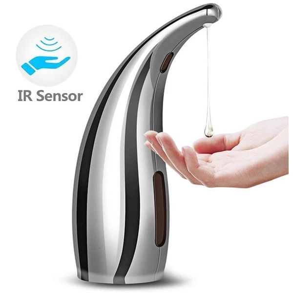 Liquid Soap Dispenser with Touchless Infrared Sensor for Automatic Hand Washing in Kitchen