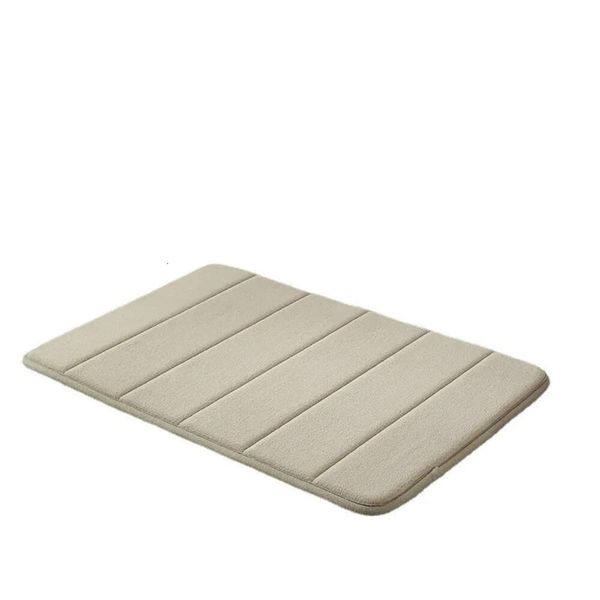 Memory Bathroom Thickened Rebound Slow Non-Slip Sponge Door Mat, Toilet Absorbent Foot Mat