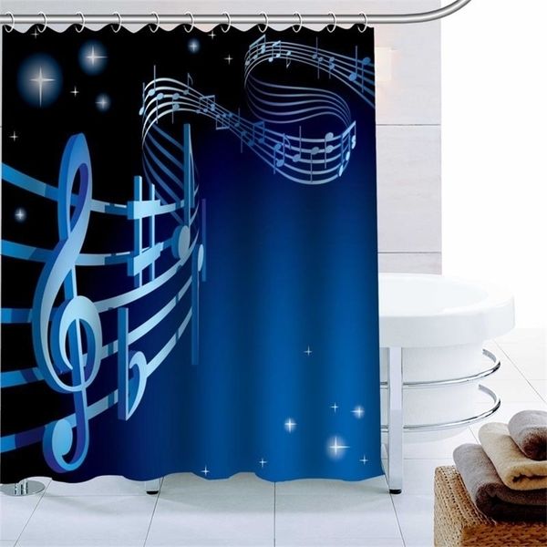 Modern waterproof polyester shower curtain with eco-friendly design, 180x180cm for bathrooms