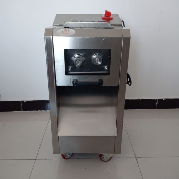Multi-function vertical commercial meat slicer with removable automatic knife group for efficient cutting