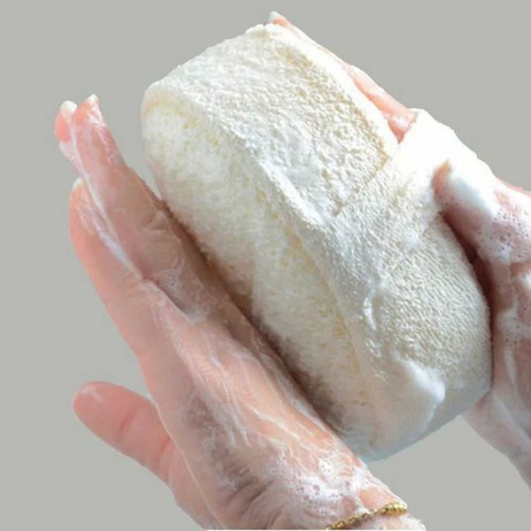 Natural loofah sponge bath ball for exfoliating and cleansing dead or dry skin