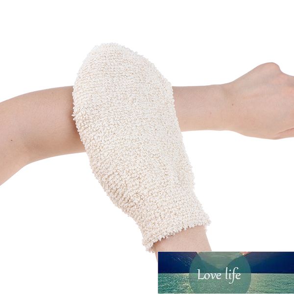 New 1pc exfoliating hemp bath glove for skin cleansing and massage in the shower