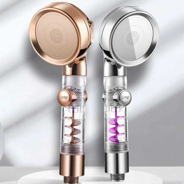 New 3-function shower with one-touch stop, magic water flow, high pressure, filter, and handheld spray nozzle Z241030