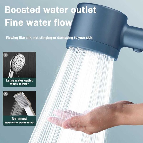 New 3-in-1 high-pressure shower with 5 adjustable modes for water-saving bath access