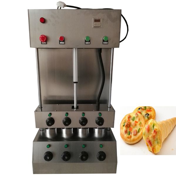 New 4-mould pizza cone machine with easy operation and free shipping