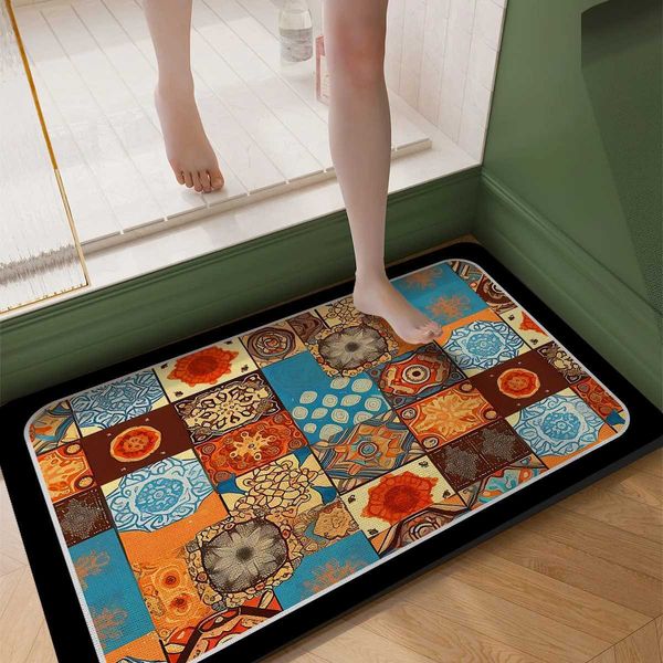 Non-slip quick-dry washable bath mat for bathroom floors