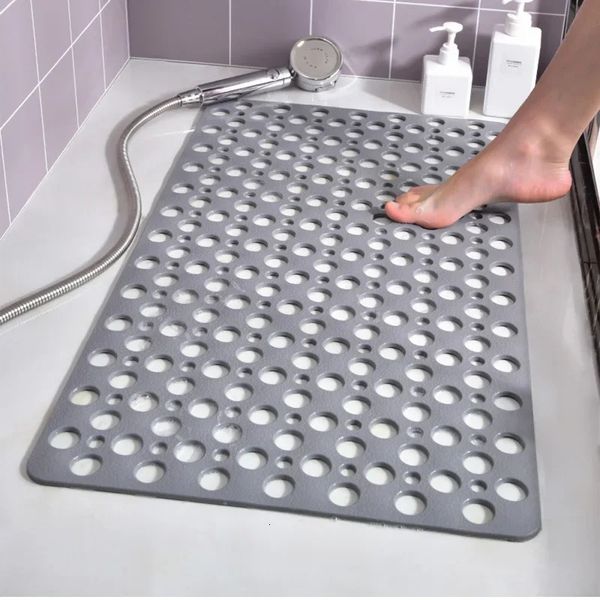 Non-slip TPE suction bath mat with strong grip and anti-mold shower base