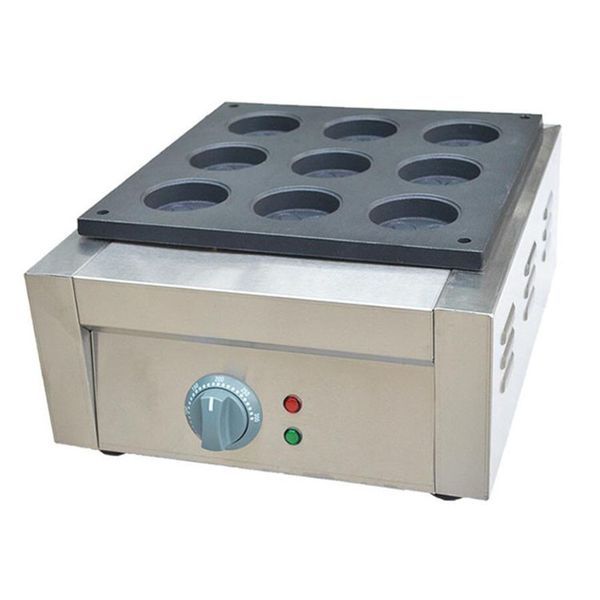 Non-stick electric 9-hole Taiwanese car wheel-shaped red bean cake maker for commercial use