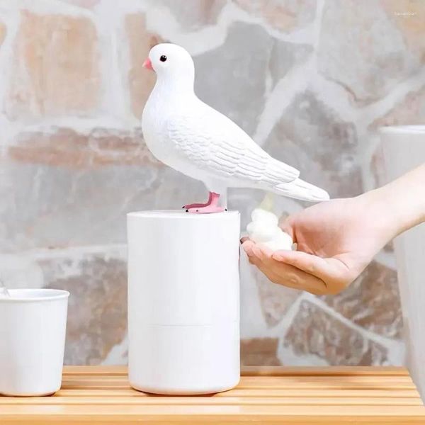 Pigeon's touchless automatic soap dispenser provides foam for hands in homes, restaurants, and offices
