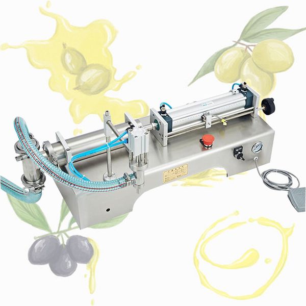 Pneumatic liquid filler for soy sauce, vinegar, milk, and juice made from stainless steel
