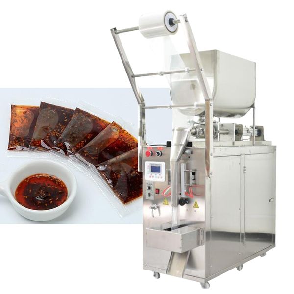 Pneumatic liquid packing machine for food service sauce bag production