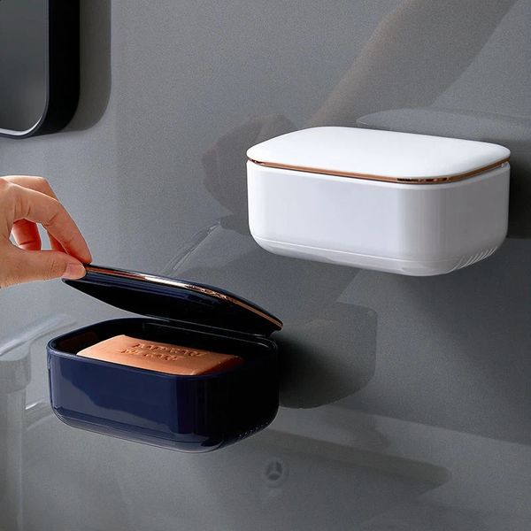 Portable soap container for bathroom storage, waterproof and spacious gadget