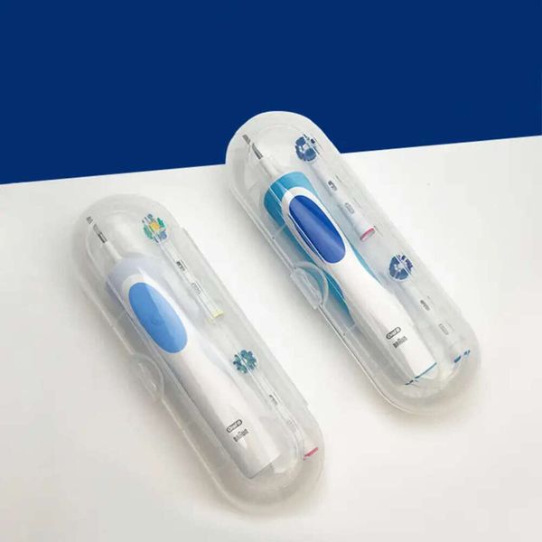 Portable transparent electric toothbrush travel case, 1 piece
