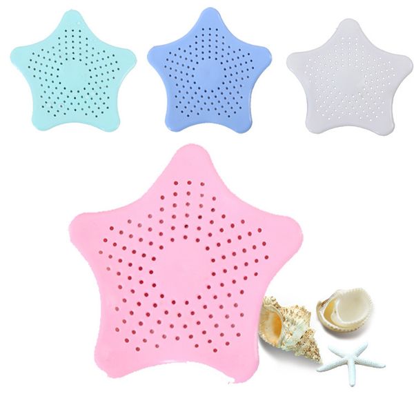 PVC five-pointed star sink strainer for bath and shower drains