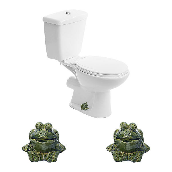 Resin Cute Frog Covers Toilet Bolts