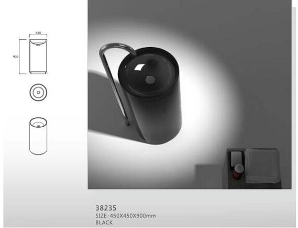 Round Resin Acrylic Freestanding Bathroom Sink in Matte Finish RS38235-430