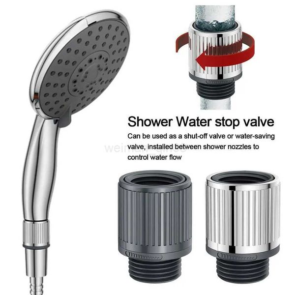 Showerhead water flow control valve for bathroom use