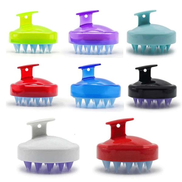 Silicone scalp shampoo brush with soft bristles for dandruff removal, waterproof hair scrubber and head massager for men and women