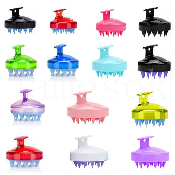 Silicone shampoo brush for scalp massage, comfortable hair washing comb and body bath tool