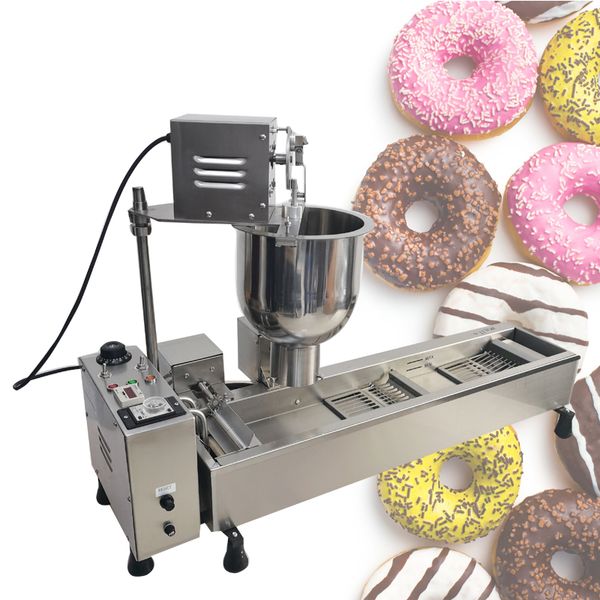 Single-row donut machine with fryer assembly line available in 110V/220V