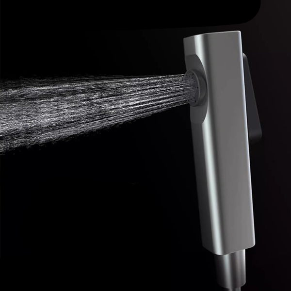 Sleek Black Thermostatic Shower Faucet Set with Advanced Digital Display & Durable Copper Build
