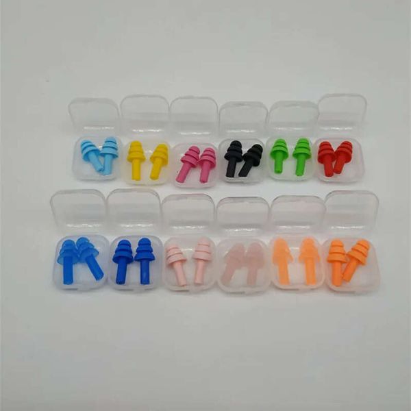 Soft silicone earplugs for showering, travel, and sleep to reduce noise