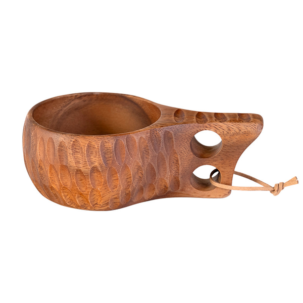 South American walnut milk coffee mug  
Finnish-inspired creative wooden cup  
Solid wood lanyard handle mug  
Heat-resistant acacia wood cup