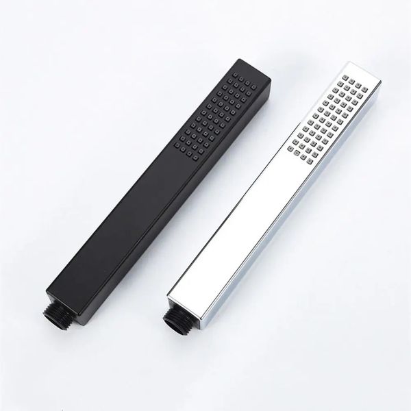 Square handheld shower head with single function, universal water-saving design, stylish and high-pressure sprayer