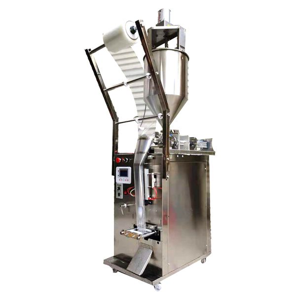 Stainless steel automatic filling and packing machine for liquids like tomato sauce, honey, shampoo, and ketchup, capacity 5-100 units