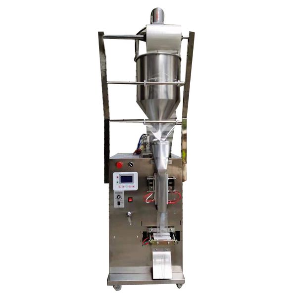 Stainless steel automatic filling and packing machine for various liquids like tomato sauce, honey, shampoo, and ketchup