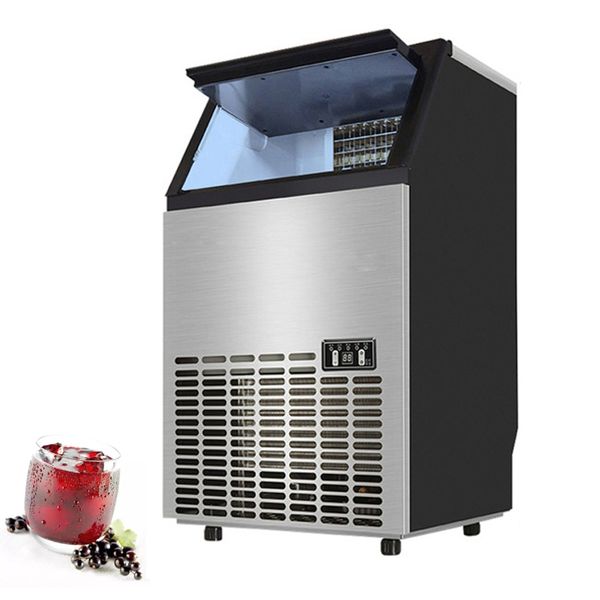 Stainless steel electric ice maker for commercial and home use in restaurants and cafes