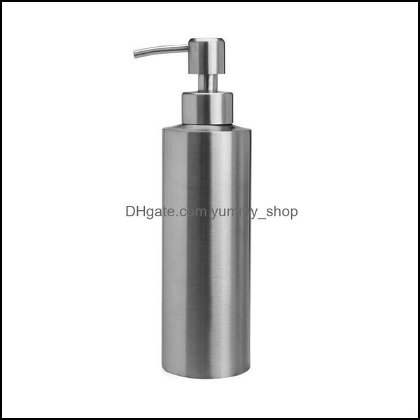 Stainless steel liquid soap dispenser for bathroom and kitchen countertops