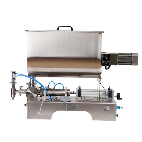 Stainless steel paste mixing and filling machine with high capacity for sauces like tomato, peanut butter, and honey