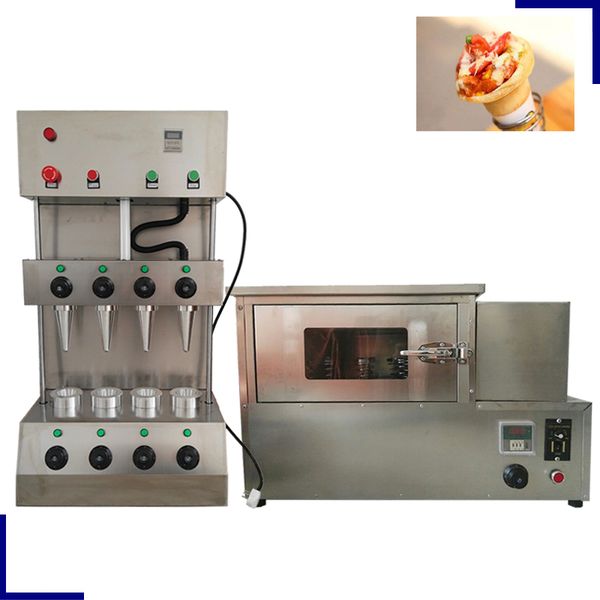 Stainless steel pizza cone machine with heating tube, support, and free shipping, direct from factory
