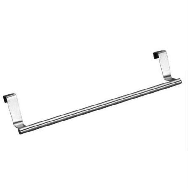 Stainless steel towel rack for bathroom or kitchen storage with drawer hook and scarf hanger