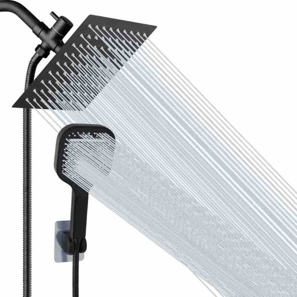 Steel New Stainless Shower Head Set - Concealed Installation Type with Pressurized Handheld Shower Set Combination