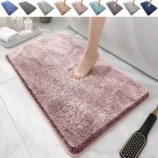 Super Absorbent Anti-slip Bath Mat for Bathroom with Long Hair Design, Ideal for Bedroom and Door Decor