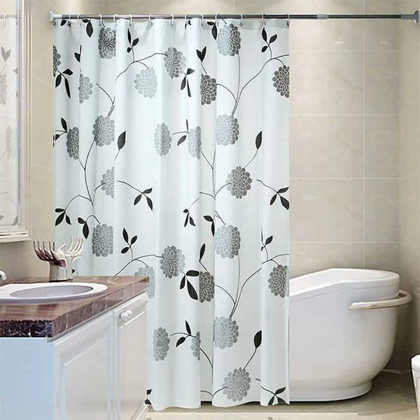 Thick PEVA shower curtain with button holes, mildew-resistant, waterproof, clear bathroom accessory measuring 200x240cm W240808