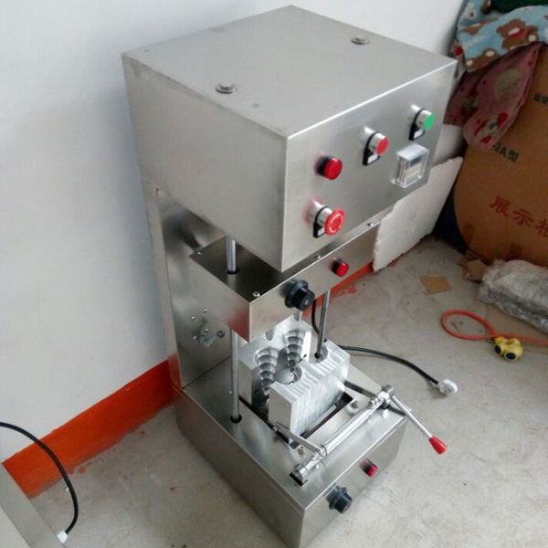 Two-spiral pizza machine for snack processing, self-adjusting stainless steel temperature control