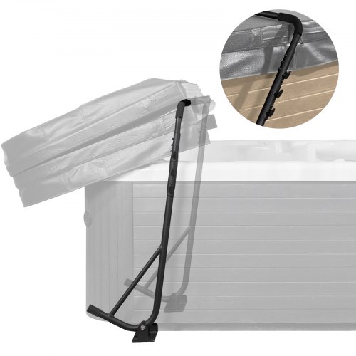 VEVOR adjustable hot tub cover lift, fits widths 57"-92.5" and heights 31.5"-41.3", mounts underneath on both sides for various spa models