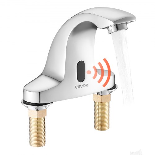 VEVOR touch-free bathroom faucet with motion sensor for cold water, battery-operated for 9/16
