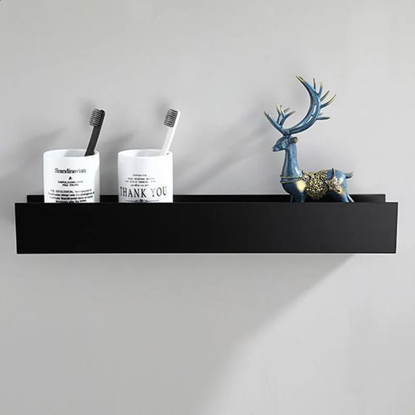 Wall-mounted bathroom shelf organizer for shower storage of shampoo, soap, and cosmetics