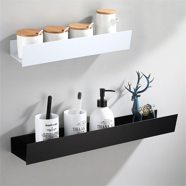 Wall-mounted corner shelf for bathroom, organizing shower essentials like shampoo and soap