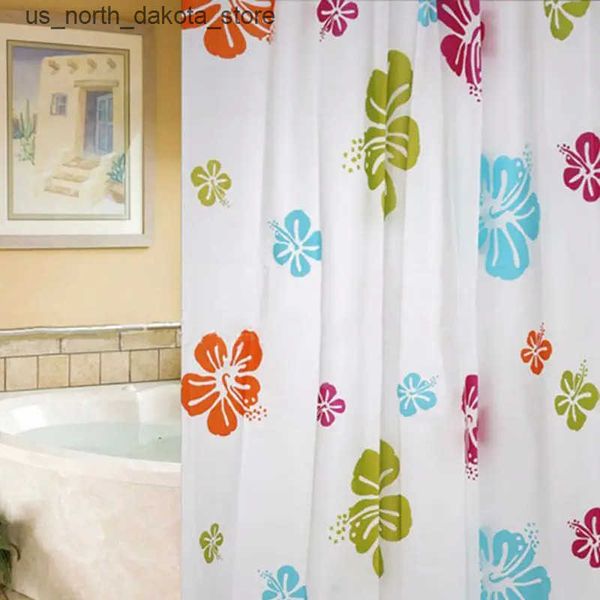Waterproof single-piece shower curtain liner for bathroom decor, large size model J241205
