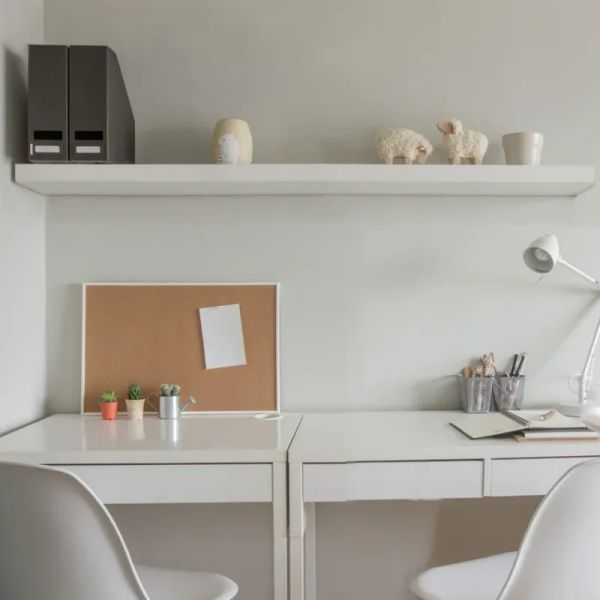 Wooden floating wall shelves for kitchen storage and decor